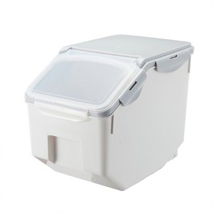 HomeStock 30 LB Rice Storage Container with Measuring Cup, BPA free - 1 of 4