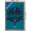 Trends International NBA Charlotte Hornets - Logo 25 Framed Wall Poster Prints - 3 of 4