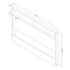 HomeStock Headboard with Shelf-Full/Queen-Gray Maple with Storage Shelf - 2 of 4