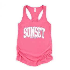 Simply Sage Market Women's Varsity Sunset Chaser Racerback Graphic Tank - 1 of 3