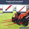 Hay Spear 49" Bale Spear 4000 lbs Capacity, Quick Attach Square Hay Bale Spears, Hay Handing Equipment, Bale Hay Spike with Hex Nut & Sleeve - 4 of 4