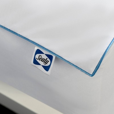 Queen White Cooling Comfort Aerated Fabric Mattress Protector
