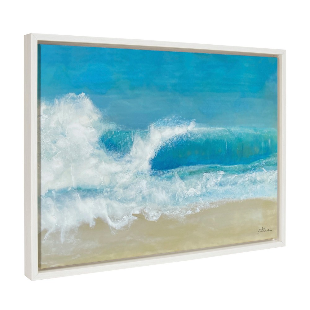 Photos - Other Decoration 18" x 24" Sylvie Beach Day Framed Canvas by Julie Maida White - Kate & Lau