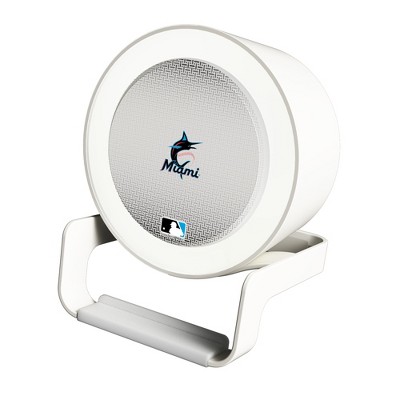 Keyscaper Miami Marlins Linen Night Light Charger and Bluetooth Speaker