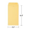 Staples Gummed Currency Envelopes 3 1/2" x 6 1/2" Brown 500/Box (SPL17199) - 3 of 4