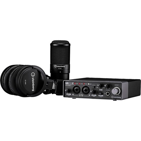 Steinberg UR22C Recording Pack With 2 In/2 Out USB 3.0 Type-C Audio  Interface, Microphone & Headphones