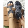 Clotth Women's Floral Flat Sandals - Elastic Strap for Summer Beach, Sparkling Jeweled Bohemian Flats,Sandals with Non Slip Shoes - 2 of 4