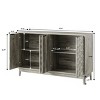 Modern Wooden Accent Buffet Cabinet with Adjustable Shelfs, Versatile Storage Sideboard for Living Room, Dining Room or Hallway–The Pop Home - 3 of 4
