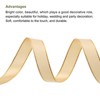 Unique Bargains Double Face Wide Satin Ribbon with Gold Edges for Wedding Bouquet - 3 of 4