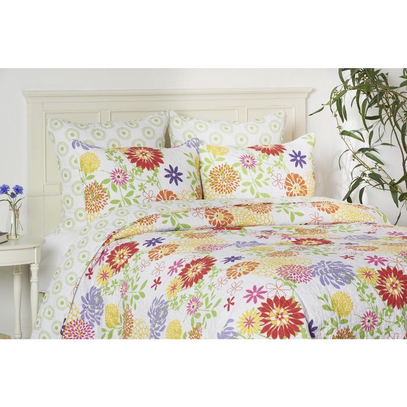 C&F Home Lilly Cotton Quilt Set  - Reversible and Machine Washable, 3 of 10