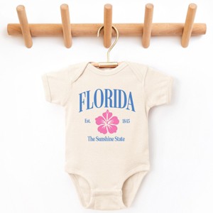 The Juniper Shop Florida The Sunshine State Baby Short Sleeve Bodysuit - 18M - Natural - 1 of 4