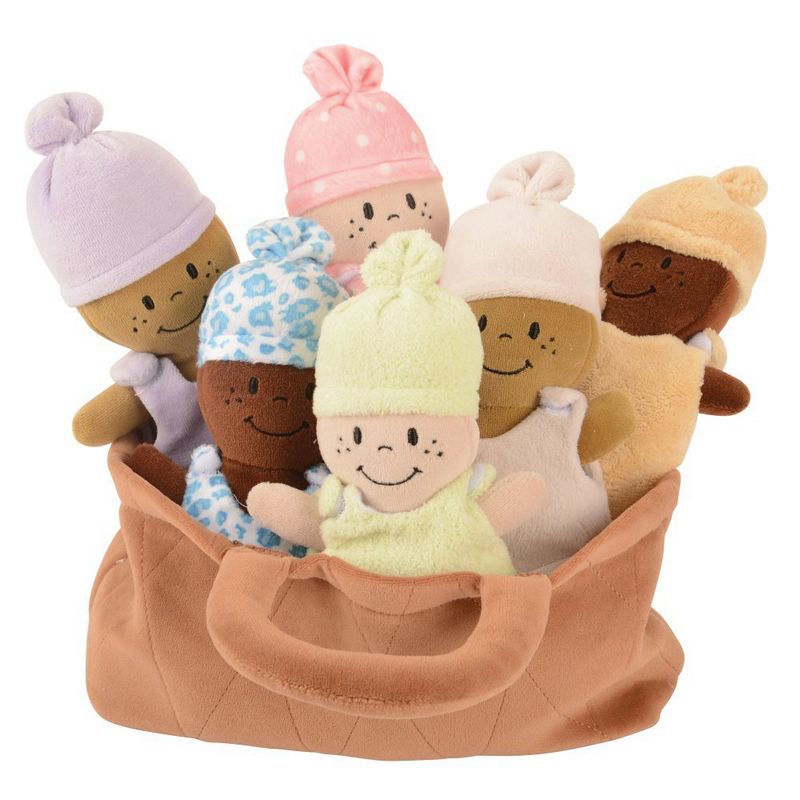 Creative Minds Basket of Soft Babies with Removable Sack Dresses - Set of 6, 3 of 5