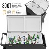 VINGLI 80qt Rolling Ice Chest on Wheels, Patio Cooler Bar Drink Cooler Cart, Beverage Pool with Bottle Opener,Water Pipe - 4 of 4