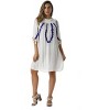 Riviera Sun Embroidered Casual Dress with Smocking Top - 2 of 4