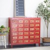 Bohemian Wood Cabinet Red - Olivia & May - 2 of 4