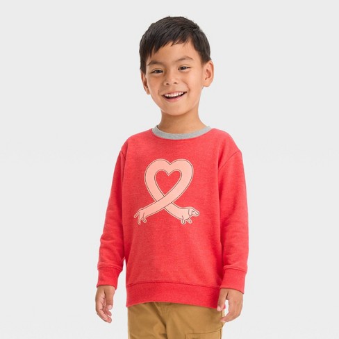 Boys best sale red sweatshirt