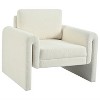 APRILSOUL Upholstered Accent Chair - Ideal for Living Room, Bedroom & Office, with Sturdy Support and Luxurious Comfort, Green - 3 of 4