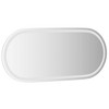 vidaXL LED Bathroom Mirror, Oval Shape, 39.4"x17.7" - Wall-Mounted, Waterproof IP65, includes USB Interface and Hooks – Ideal for Wet Environment. - 4 of 4