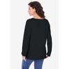 Roaman's Women's Plus Size Long Sleeve V Neck Ultimate Tee - 3 of 4