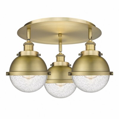 Ballston Urban - 3 Light Flush Mount In Art Deco Style-10.75 Inches Tall and 18.25 Inches Wide