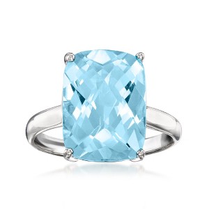 Ross-Simons 6.50 Carat Sky Blue Topaz Ring in Sterling Silver - 1 of 4