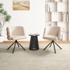 Lyngins Modern Swivel Dining Chairs with Metal Base,Upholstered Kitchen Chairs Set of 2 with Backrest,Chairs for Dining Room,Kitchen - 2 of 4