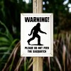 Slickblue Funny Sasquatch Warning Sign, Rustic Knotty Pine, 9x12 Wood Wall Plaque, Multiple Colors - 3 of 3