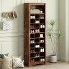 Acekool Tall Shoe Cabinet with 30 Compartments, Shoe Rack Organizer for Entryway, Closet, Bedroom, Hallway, 24.4L x 12.9W x 73.8H - 4 of 4
