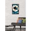 Trends International NHL San Jose Sharks - Maximalist Logo 23 Framed Wall Poster Prints - 2 of 4