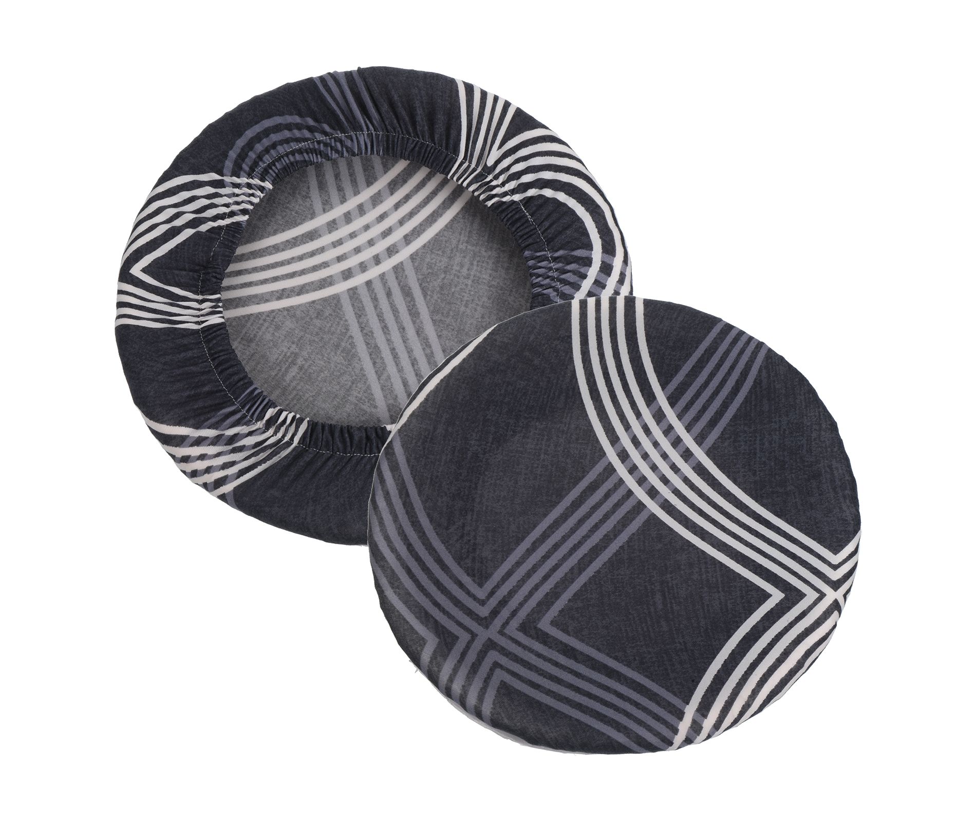 Unique Bargains Washable Elastic Bar Stool Cover for Dia 12"-18" Chairs 2 Pcs