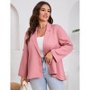 Clearlove Womens Blazer 2026 Spring Fall Bussiness Long Sleeve Open Front Work Office Dressy Suit Jackets - 4 of 4