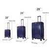 AENKYO 3-Piece Hardshell Luggage Set ( 20" + 24" + 28" ) Expandable Suitcases, Lightweight PP Travel Luggage with TSA Lock - 2 of 4