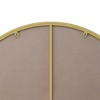 36 Inch Glass Wall Mirror Gold Circular Mirror Metal Framed Round Vanity Mirror For Bathroom Living Room Bedroom Wall Decor - 4 of 4