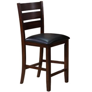 NicBex Set of 2 Bar Stools for Kitchen Island,Modern Counter Bar Stools with Wood Legs,Bar Chairs for Dining Rooms,Kitchens Islands,Charcoal/Brown - 1 of 4
