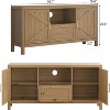 Garvee Farmhouse TV Stand for Up to 65 Inch TV, Entertainment Center with Door,Large Storage,Adjustable Shelf for Living Room/Bedroom - 3 of 4