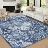 Washable Folding Shaggy Carpet, Non-Slip Stain Resistant Floor Mat, Living Room, Bedroom, Kitchen, Guest Room Entrance, Home Decoration - 2 of 4