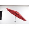DOMETOUR Outdoor Patio Umbrella with Push Button Tilt and Crank Outdoor Umbrella 8 Sturdy Ribs UV Protection Waterproof for Garden Backyard - 3 of 4