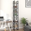 vidaXL 6-Tier Book Cabinet - Industrial Look, Concrete Gray, Sturdy & Durable, Engineered Wood and Metal, Easy to Clean, Ample Storage Space - 4 of 4