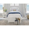 AFI Furnishings Warren Platform Bed TXL with Footboard WH - 4 of 4