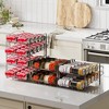 MaseiKar 4 Tiers Can Organizer Rack, 48 Cans Soda Can Dispenser Organizer for Refrigerator, Set of 2 Stackable Beverage Dispenser Rack - 2 of 4