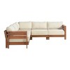 Alaterre Furniture Barton Outdoor Weather Resistant Sectional with Cushions - 4 of 4