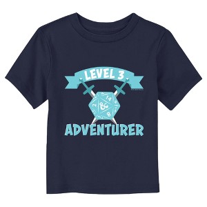 Dungeons & Dragons Level Three Adventurer  T-Shirt - Navy Blue - 5T - 1 of 3