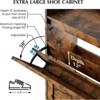 Coolmee Shoe Storage Cabinet for Entryway, Shoe Organizer with 2 Flip Drawers, Freestanding Narrow Shoe Racks Cabinet Organizer for Entryway - 4 of 4