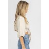 Women's BELL SLEEVE BUTTON TIE BLOUSE - Fore - 3 of 4