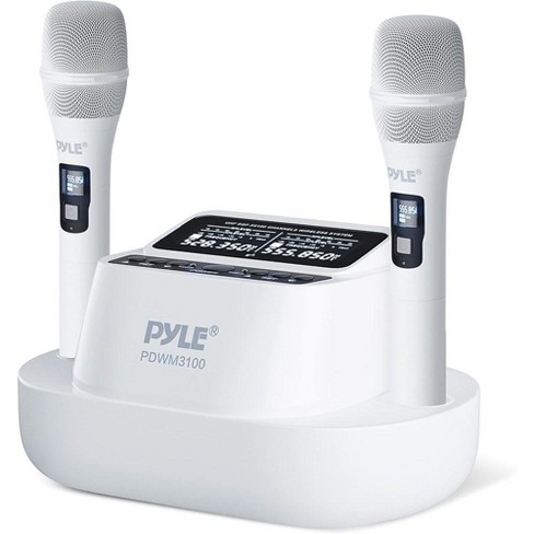 Pyle Uhf Wireless Microphone System White Target