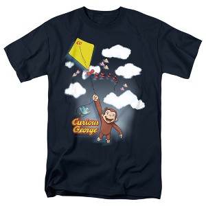 Curious George Flight Adult T-Shirt - 1 of 4