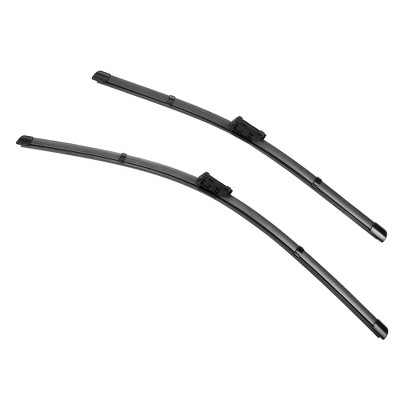 X-Autohaux Rubber Plastic for Audi A3 2013-2019 Windshield Wipers 26"+19" Black 2 Pcs