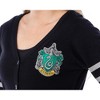 Harry Potter Womens' Slytherin House Open Front Cardigan Juniors Knit Sweater - 2 of 3