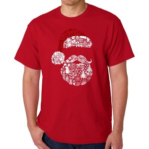 LA Pop Art Santa Pics - Men's Word Art T-Shirt - 1 of 4