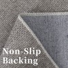 Modern Solid Textured Area Rug Machine Washable Stain Resistant Non-Slip Floor Cover Carpet - 4 of 4